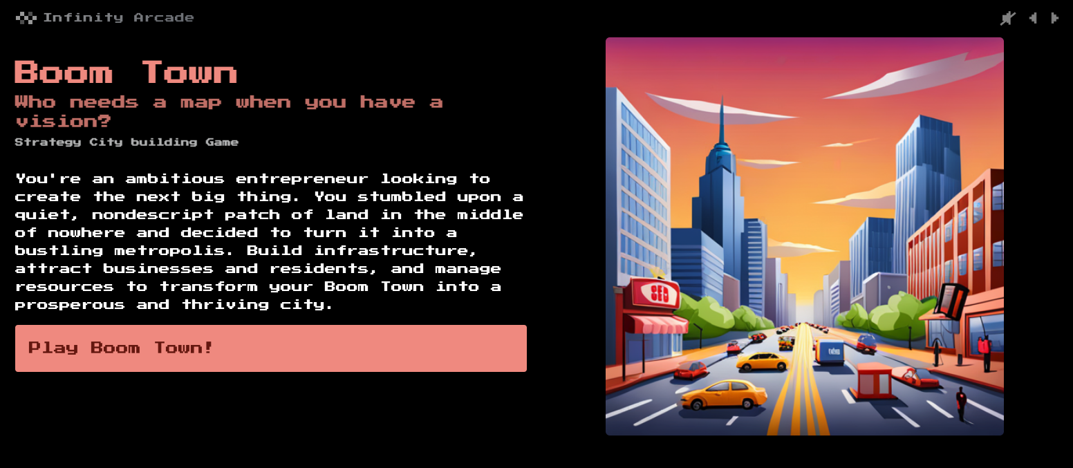 Boom Town — Infinity Arcade